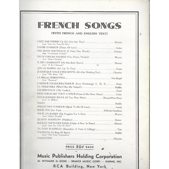 Who'll Buy My Violets 1940 Sheet Music Jose Padilla La Violetera - Picture 2 of 3